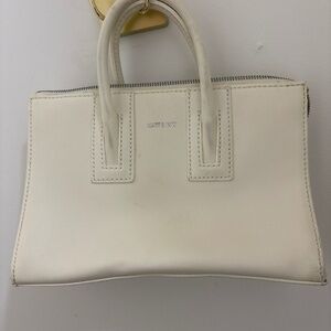 Matt & Nat Mini Satchel — Ivory Vegan Leather, Structured Top Handle Bag